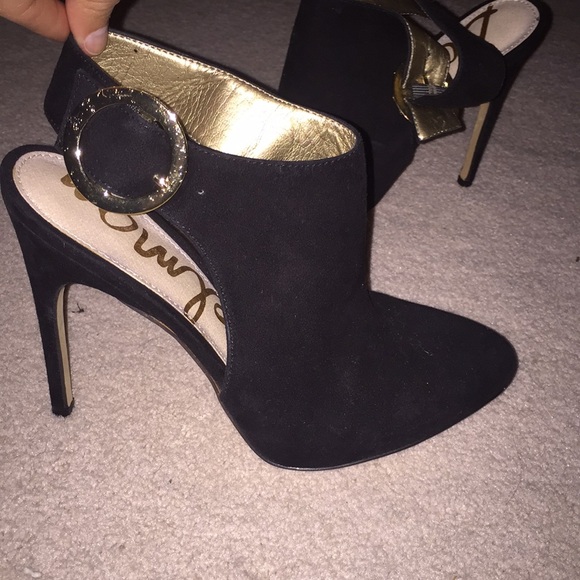 Sam Edelman Black Heels with Strap - Picture 4 of 4